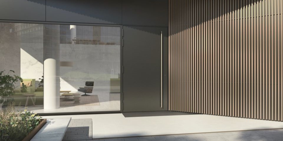 Stylowe drzwi aluminiowe do nowoczesnego domu