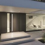 Nowoczesne drzwi aluminiowe do domu jednorodzinnego